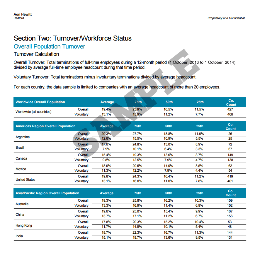 Radford Global Technology Compensation Survey